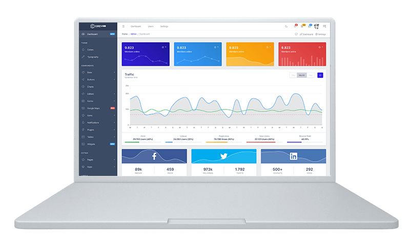 CoreUI Pro Bootstrap Admin Template